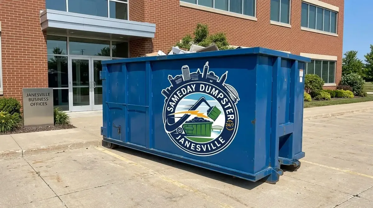 Roll-off dumpster delivery to Beloit, WI by Sameday Dumpster Janesville